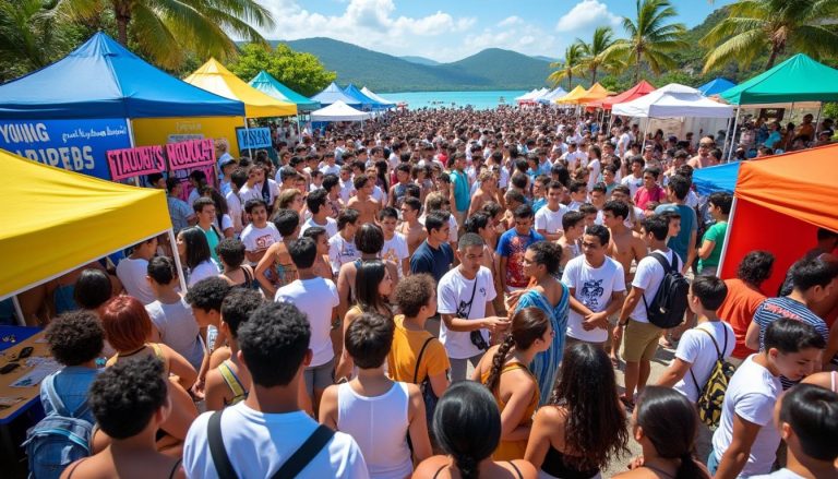 plus de 1 500 jeunes se sont réunis à ko we kara, nouméa, pour un job dating dédié aux offres d'emplois saisonniers : une occasion unique de rencontrer des employeurs et de décrocher un travail.