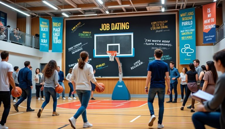 découvrez comment un atelier de basket, alliant sport et recrutement, offre une approche innovante pour se démarquer et décrocher un emploi lors d'un job dating.