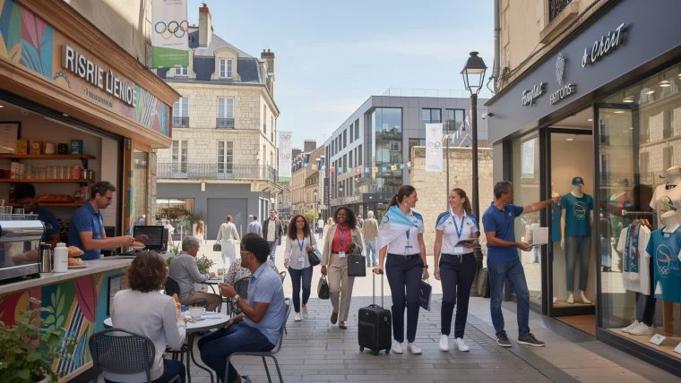 en indre-et-loire, l'emploi dans les services connaît une progression grâce à un regain tardif stimulé par les retombées des jeux olympiques.