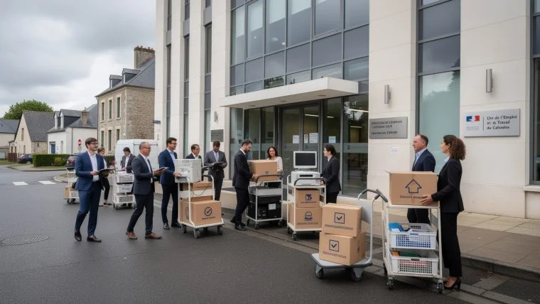 la direction de l’emploi et du travail du calvados déménage de caen pour un regroupement stratégique de ses services, visant à améliorer l'efficacité et la coordination.