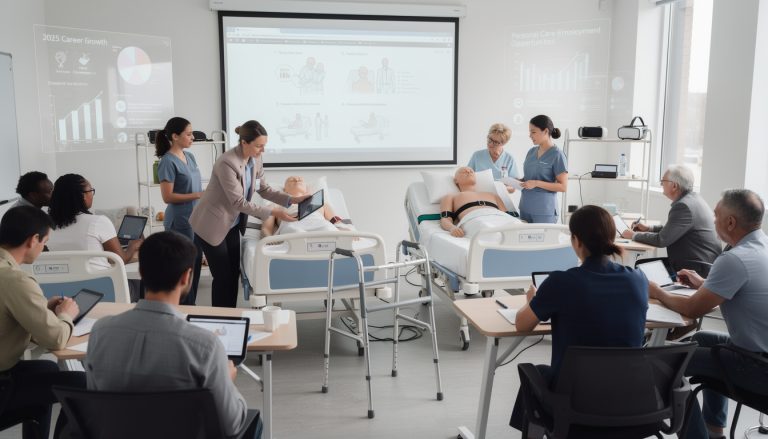 découvrez comment décrocher un emploi en 2025 dans le secteur de l'aide à la personne grâce aux meilleures formations adaptées à vos besoins.