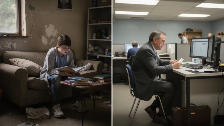 analyse approfondie de l'impact à long terme de la pauvreté durant l'adolescence sur les opportunités d'emploi et les niveaux de rémunération à l'âge adulte.