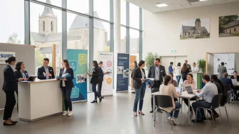 saint-lô organise une journée dédiée à l'emploi et à la formation professionnelle, offrant des opportunités de rencontres, d'informations et de conseils pour les demandeurs d'emploi et les professionnels.