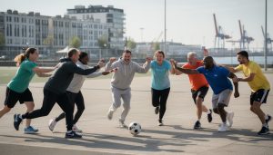 à saint-nazaire, le sport favorise la confiance et la cohésion entre recruteurs et candidats, créant un esprit d'équipe pour réussir ensemble.