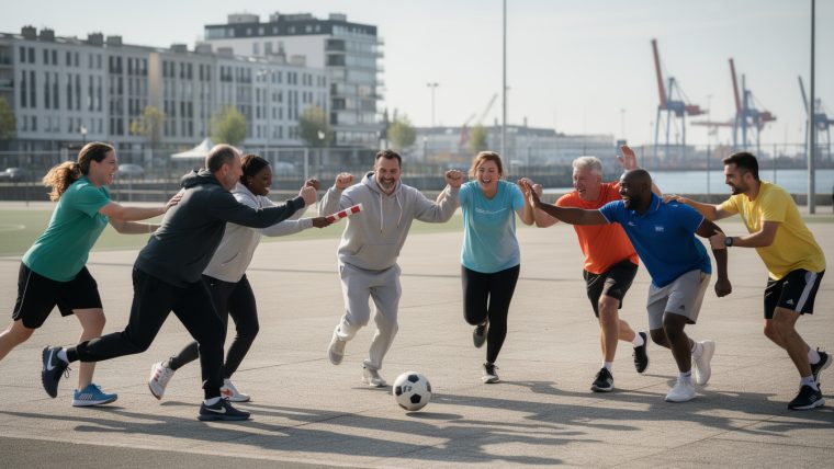 à saint-nazaire, le sport favorise la confiance et la cohésion entre recruteurs et candidats, créant un esprit d'équipe pour réussir ensemble.
