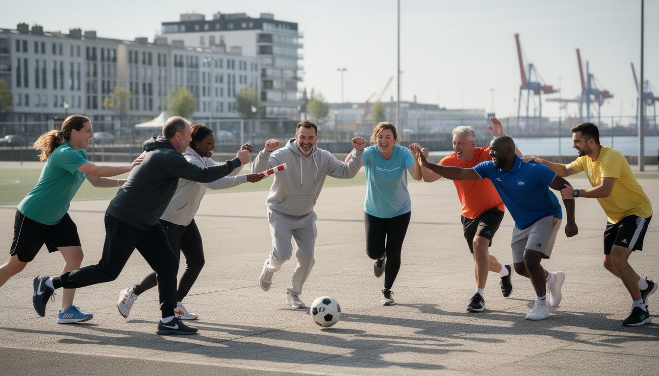 à saint-nazaire, le sport favorise la confiance et la cohésion entre recruteurs et candidats, créant un esprit d'équipe pour réussir ensemble.