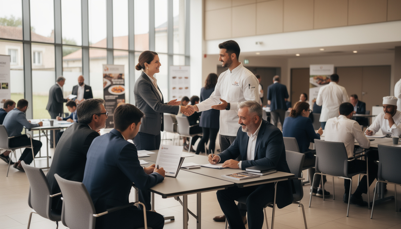 à thouars, un job dating rassemble employeurs et candidats afin de répondre à la pénurie de personnel qualifié dans le secteur de la restauration, facilitant ainsi les recrutements rapides.