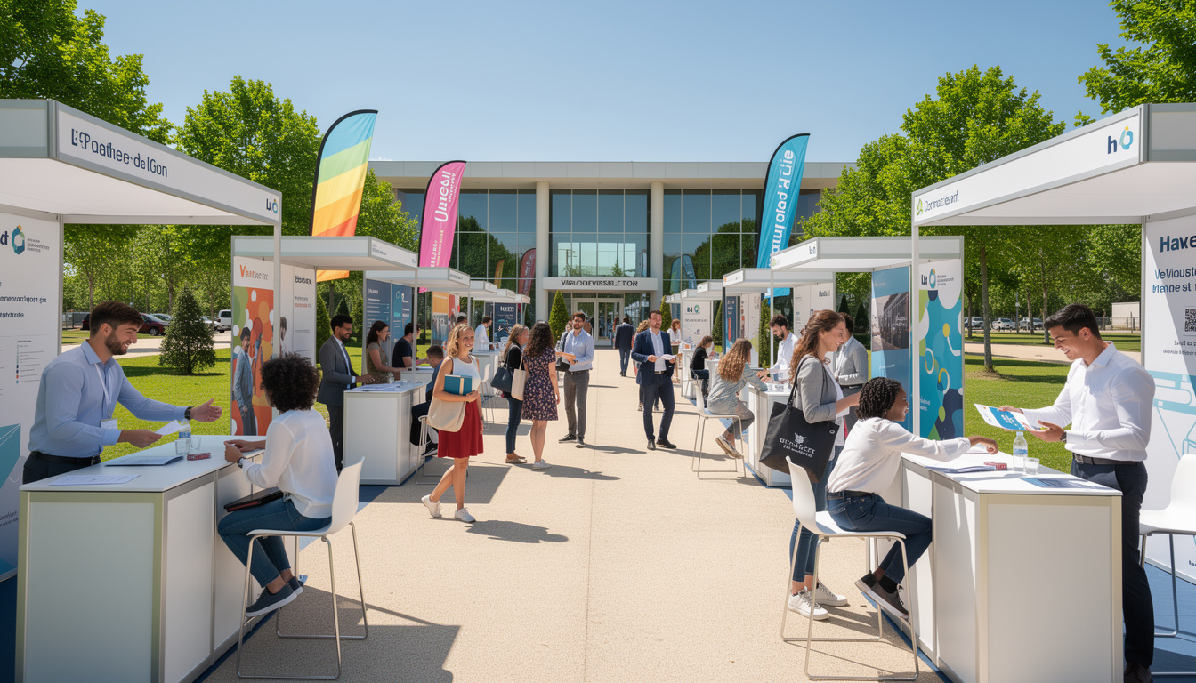 découvrez le forum 'objectif emploi' au parc des expositions de villeneuve-sur-lot, votre opportunité pour passer du job d'été à un cdi grâce à de nombreuses offres et conseils personnalisés.