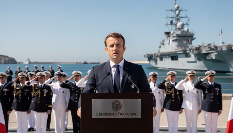 emmanuel macron annonce officiellement le nom du futur porte-avions français, successeur du « france libre », marquant une étape majeure pour la marine nationale.