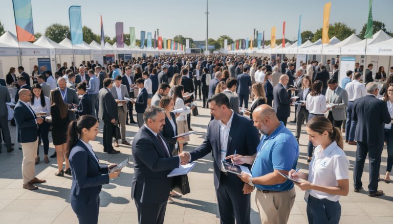 découvrez comment 5000 participants se sont réunis au forum de l'emploi pour bâtir leur avenir, avec pour message clé : « persévérer est une nécessité ».