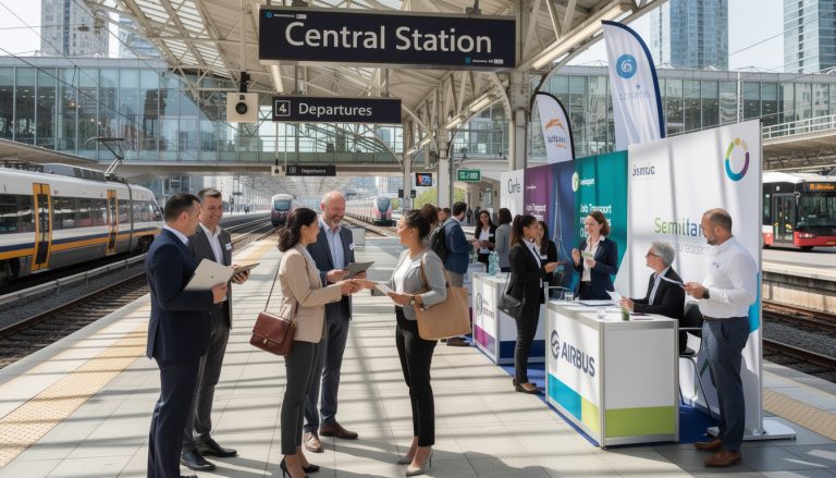airbus et semitan lancent un job dating inédit dédié aux métiers du transport à la gare de nantes, offrant de nouvelles opportunités d'emploi et de rencontre pour les candidats.