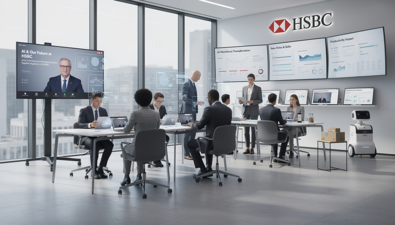 découvrez comment hsbc utilise l'ia pour transformer ses emplois, avec des suppressions et créations, et les ambitions du pdg pour accompagner ses collaborateurs dans ce changement.