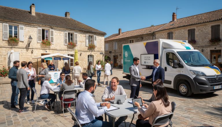 le truck de l’emploi à labastide-murat : une initiative réussie pour dynamiser l'accès à l'emploi et multiplier les opportunités professionnelles dans la région.