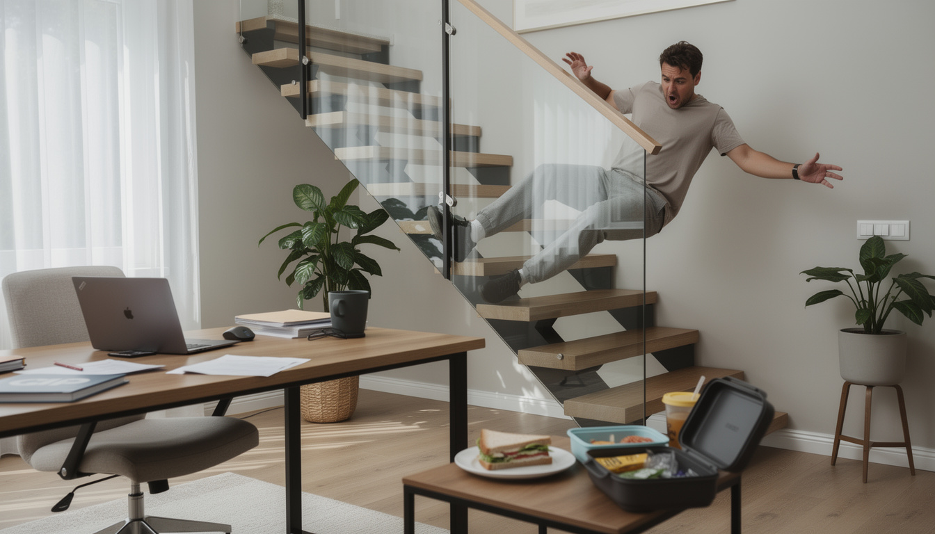 découvrez comment une chute dans l'escalier durant la pause déjeuner en télétravail a été reconnue comme un accident du travail, et quelles sont les implications pour les salariés à distance.
