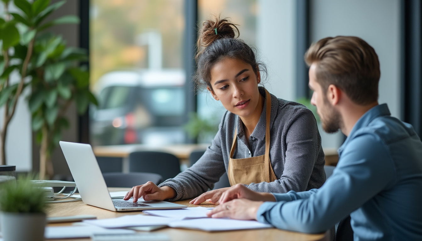 Collaborateur en entretien d'augmentation salariale, chiffres de pouvoir d'achat et inflation en arrière-plan